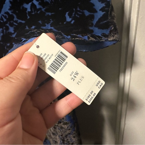 Anthropologie Blue and Black Mini Dress - Picture 3 of 5